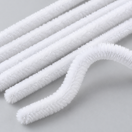 White Pipe Cleaner Craft Sticks for DIY Flowers, Figures, Art & Craft – 100 Pieces (1 Packet)