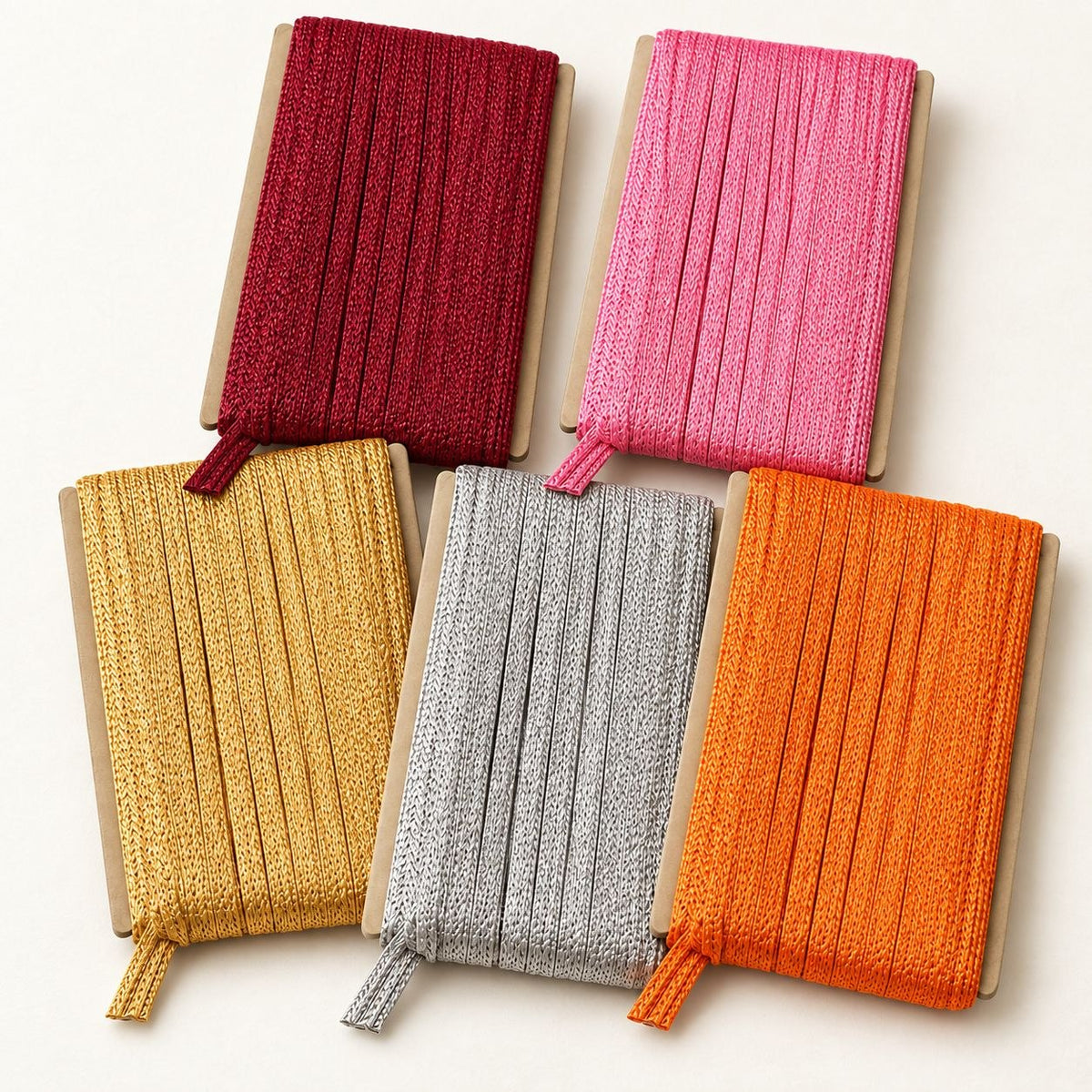 Blouse Piping Dori Pack of 5 Colours for Blouse, Saree, Kurti & Dress Stitching