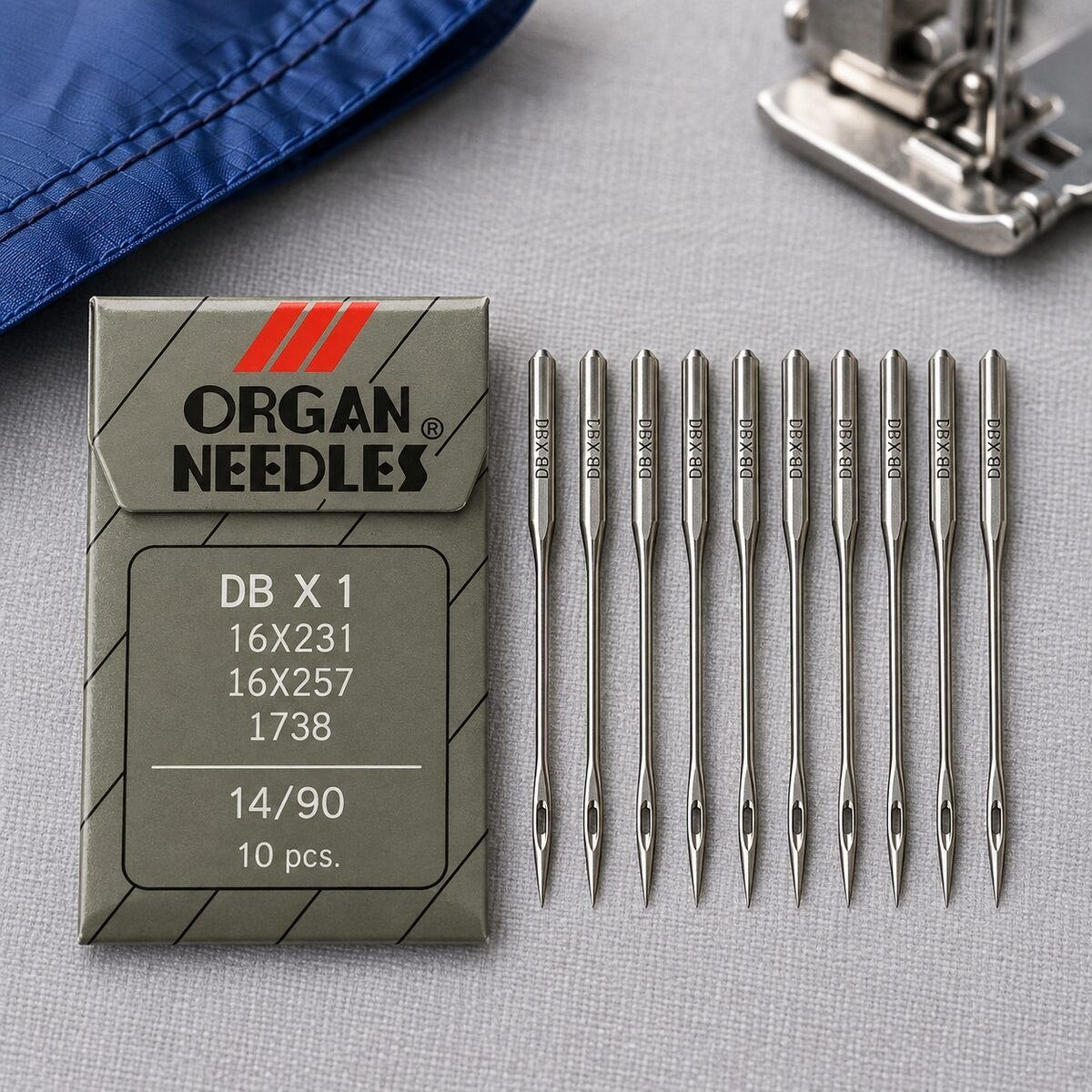 Organ DB×1 Industrial Sewing Machine Needles Size 14/90 – Pack of 10 Pieces