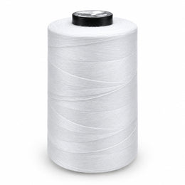 White Interlock Thread 10000 Meter Cone | Polyester Overlock Sewing Thread