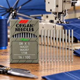 Organ DB×1 Industrial Sewing Machine Needles Size 16/100 – Pack of 10 Pieces