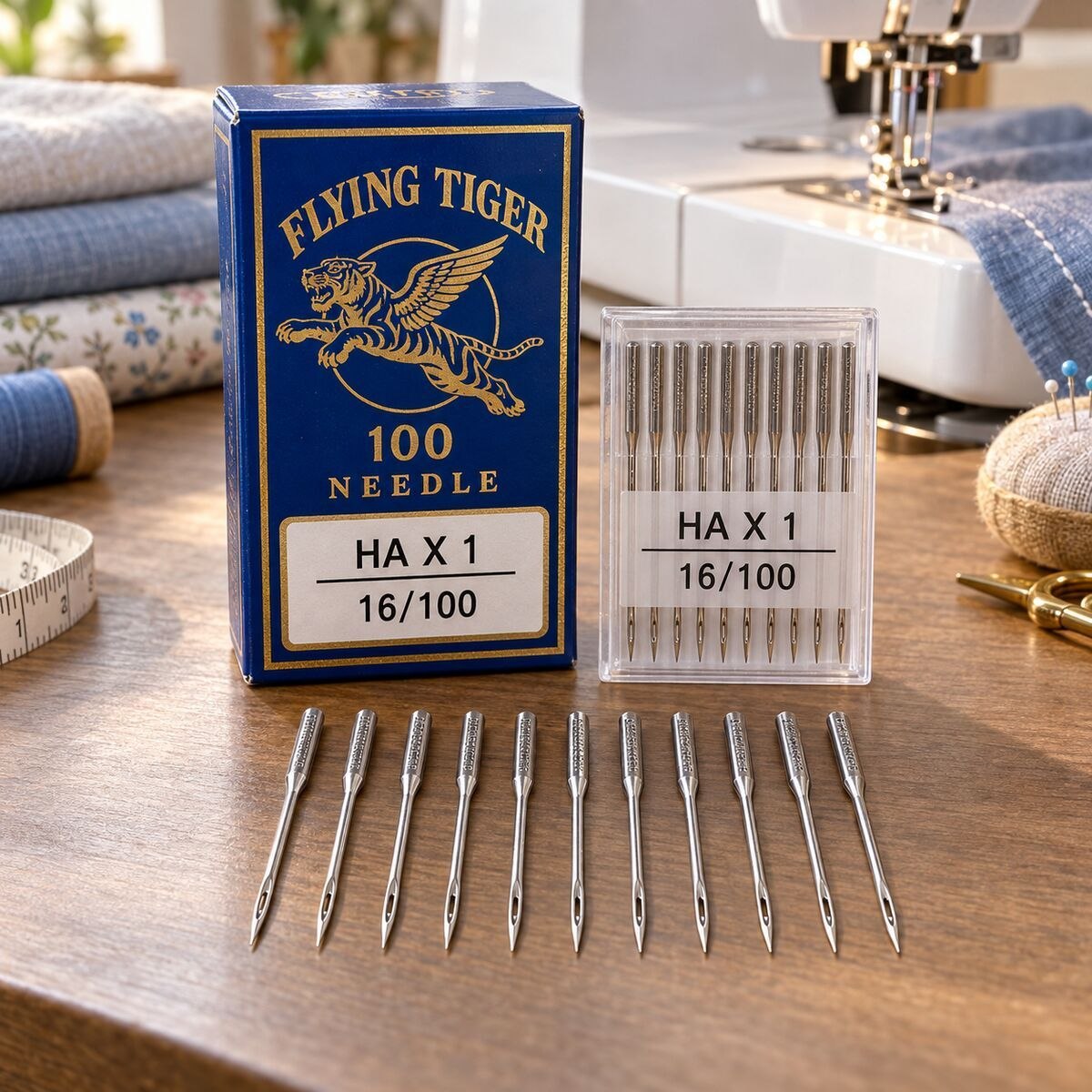 Flying Tiger HA×1 16/100 Sewing Machine Needles – 100 Needle Box