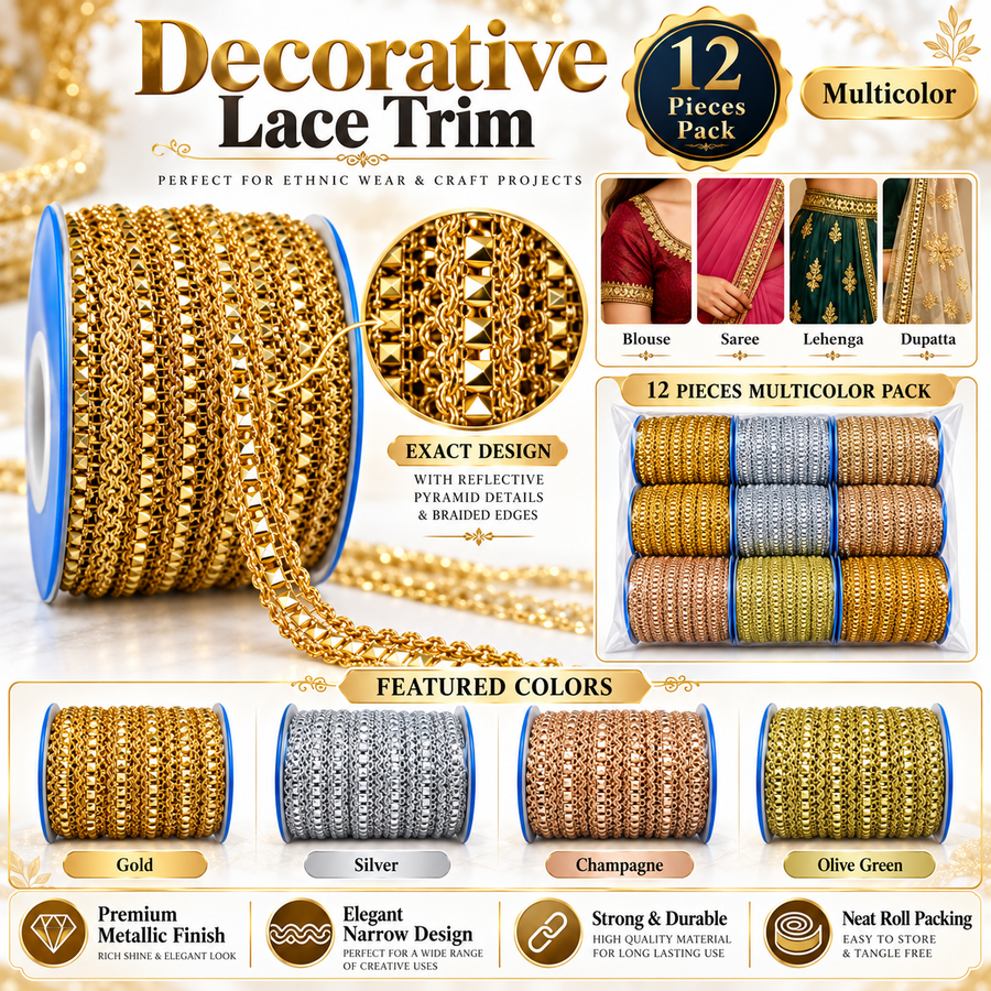 Decorative Lace Collection 12 Piece