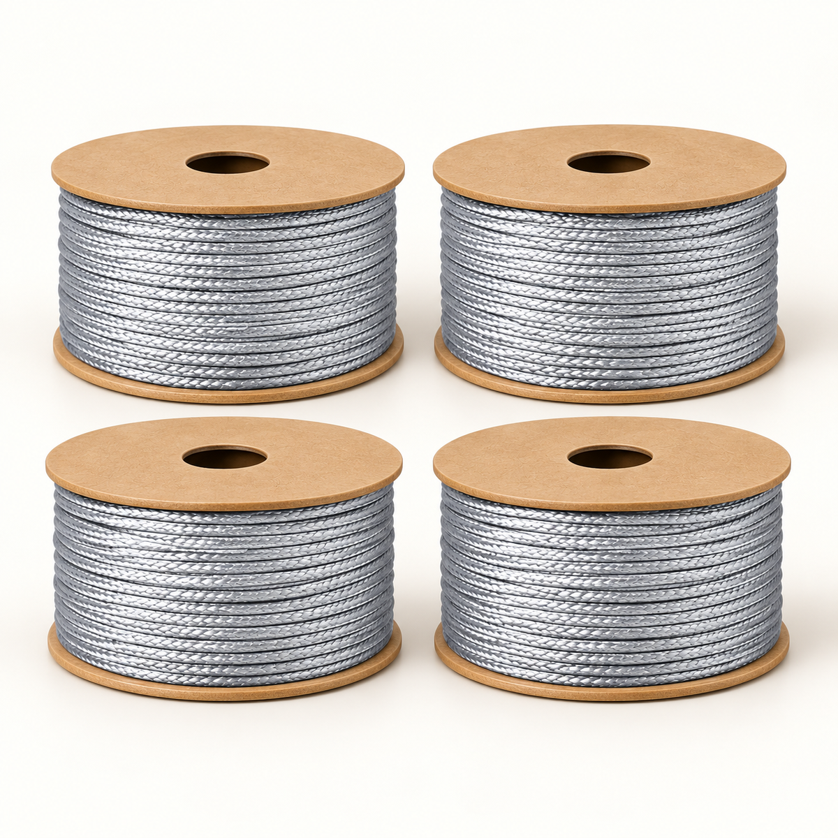 Silver Blouse & Lehenga Dori – Braided Decorative Cord | Pack of 4