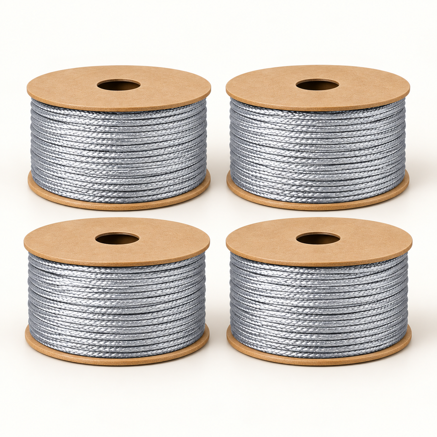 Silver Blouse & Lehenga Dori – Braided Decorative Cord | Pack of 4