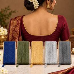Blouse Piping Dori Pack of 5 Colours | Blue, Green, Golden, Silver & Grey | Tailoring & Blouse Stitching