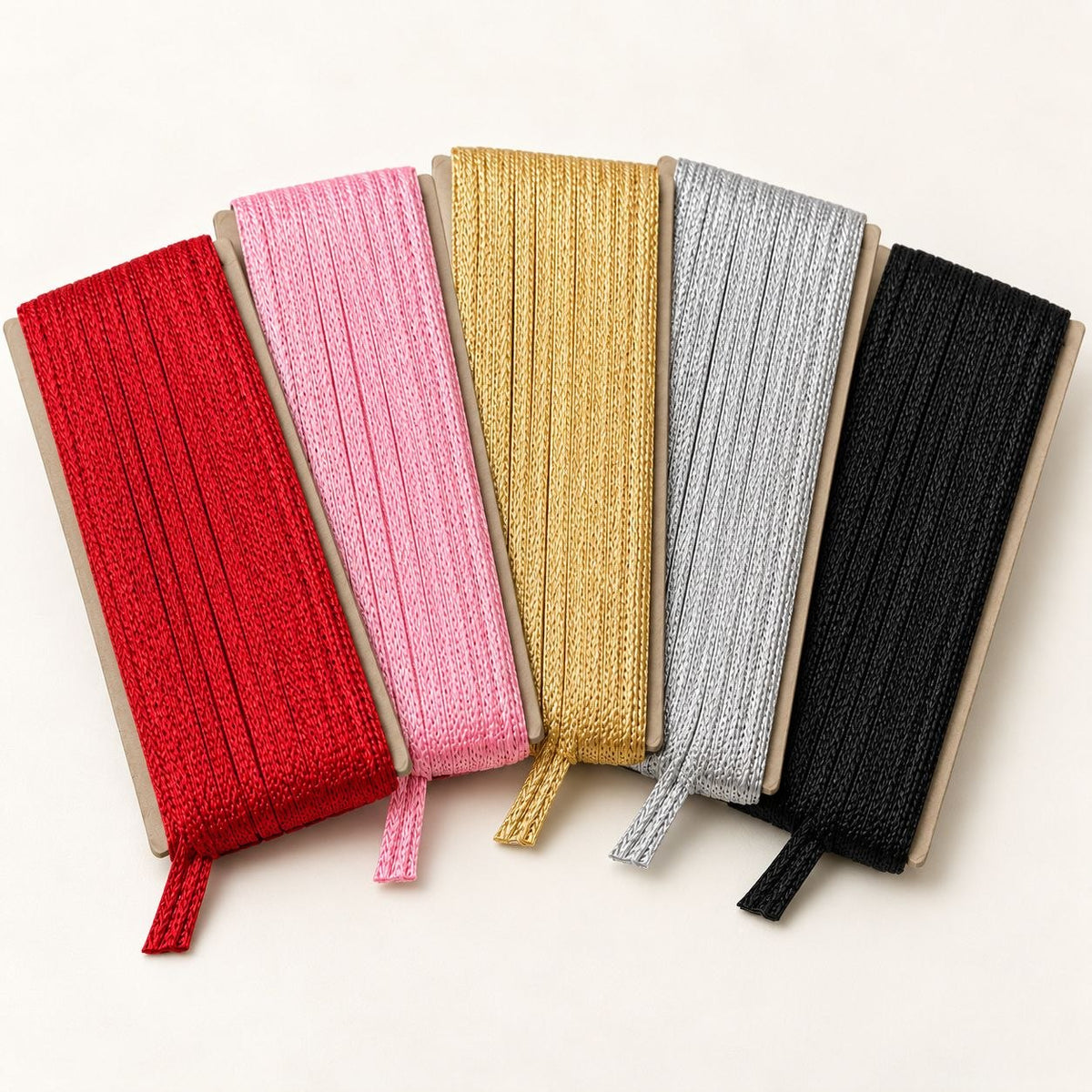 Blouse Piping Dori Pack of 5 Colours for Blouse, Saree & Dress Stitching