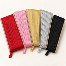 Blouse Piping Dori Pack of 5 Colours for Blouse, Saree & Dress Stitching
