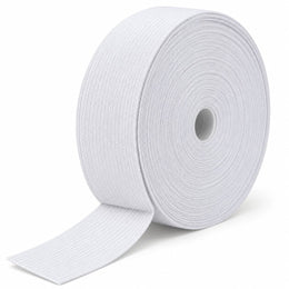 White Elastic Band 1 Inch (25.4 mm) – Stretchable Sewing Elastic for Waistband, Pajama, Skirt & Tailoring