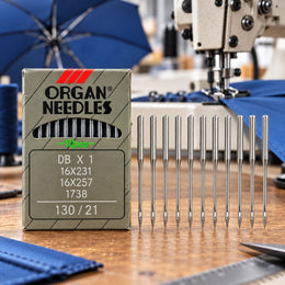 Organ DB×1 Industrial Sewing Machine Needles Size 21/130 – Pack of 10 Pieces