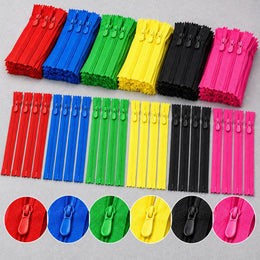 Women’s Garment Zippers for Blouse, Kurti & Dresses – Multicolour, Pack of 60 Pieces