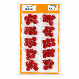 C-721/1R Red Rose Designer Buttons for Kurti, Blouse & Dress – 10 Packets