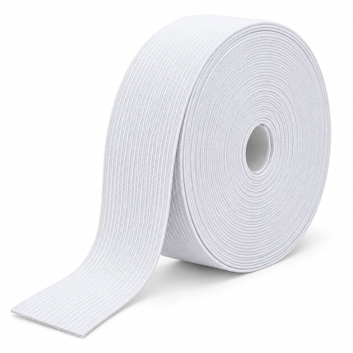 White Elastic Band 1/2 Inch (12.7 mm) – 25 Meter Roll for Sewing, Waistband, Pajama & Garments