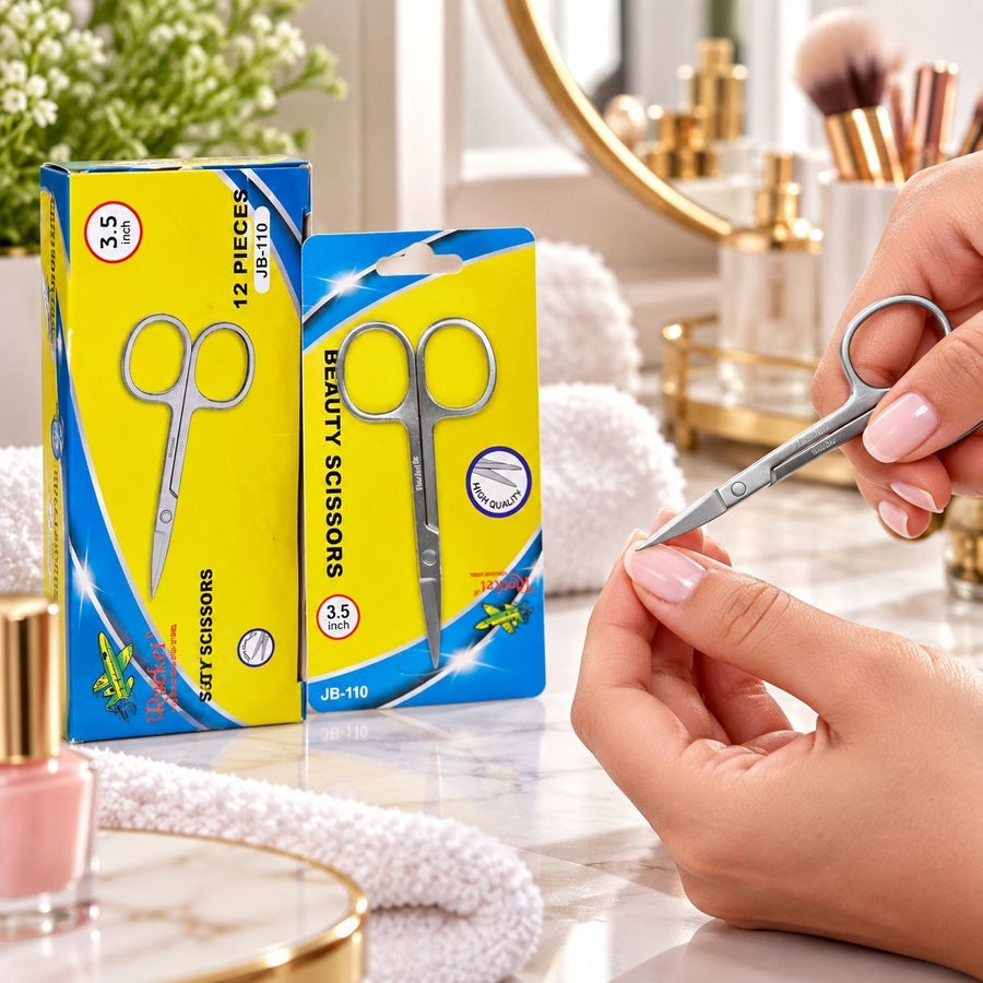 Beauty Scissors 3.5 Inch Stainless Steel Sharp Scissors | Pack of 12