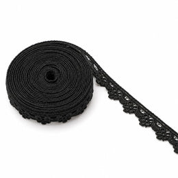 Black Decorative Floral Lace 18 Meter for Blouse, Saree, Kurti, Dress & Craft Work