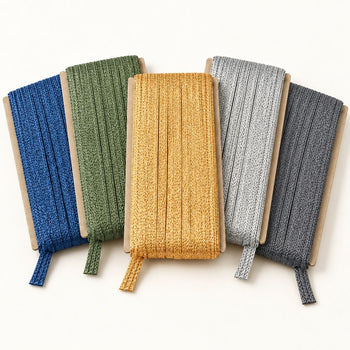 Blouse Piping Dori Pack of 5 Colours | Blue, Green, Golden, Silver & Grey | Tailoring & Blouse Stitching