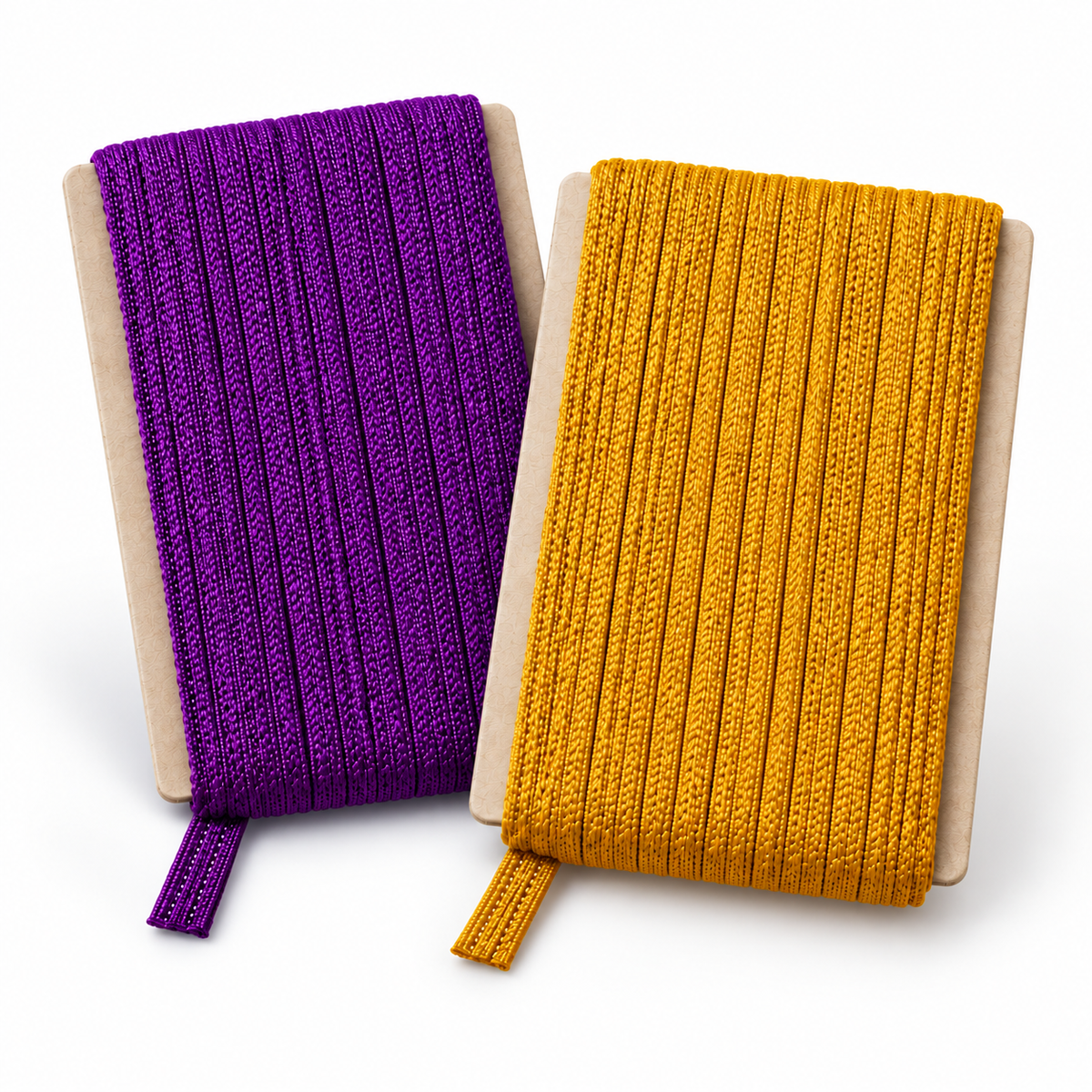 Purple & Golden Piping Dori Combo for Blouse, Saree & Lehenga – 18 Meter Each, Pack of 2
