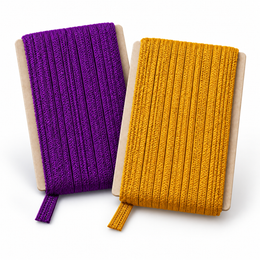 Purple & Golden Piping Dori Combo for Blouse, Saree & Lehenga – 18 Meter Each, Pack of 2