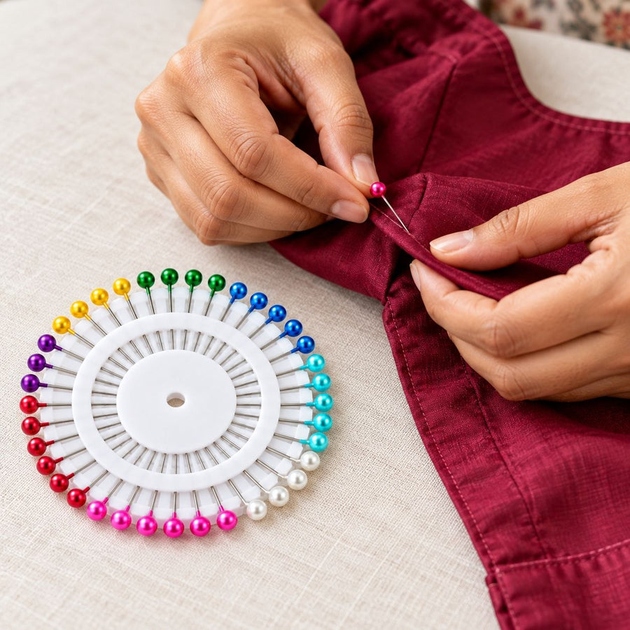 Jyoti Pearl Head Pins 38mm Multicolor Sewing & Tailoring Pins – Model 22758