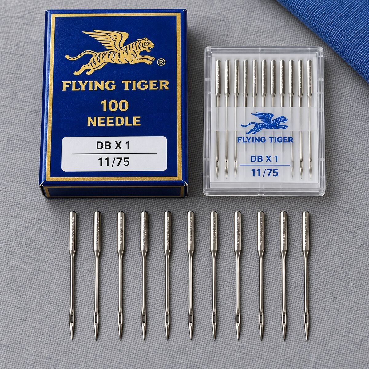 Flying Tiger DB×1 11/75 Industrial Sewing Machine Needles – 100 Needle Box
