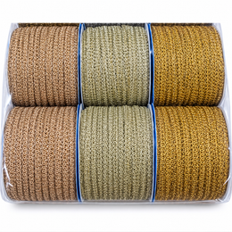 Mixed Metallic Colour Designer Lace Border for Saree, Blouse & Dupatta – 9 Meter Each, Pack of 12