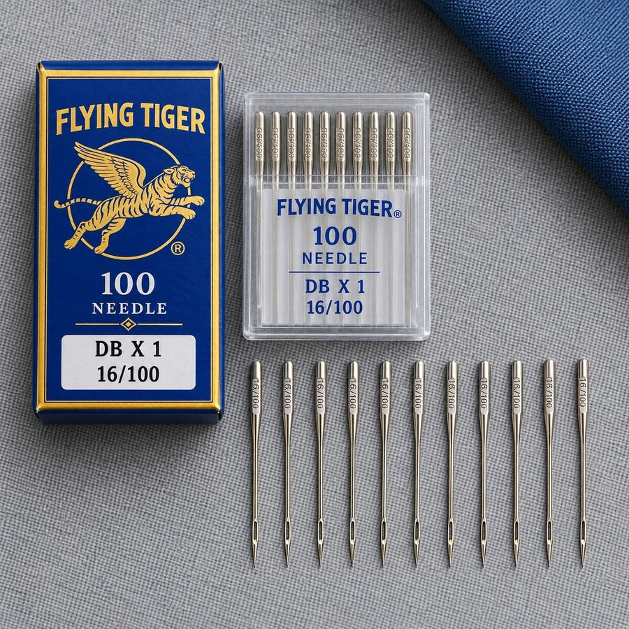 Flying Tiger DB×1 16/100 Industrial Sewing Machine Needles – 100 Needle Box