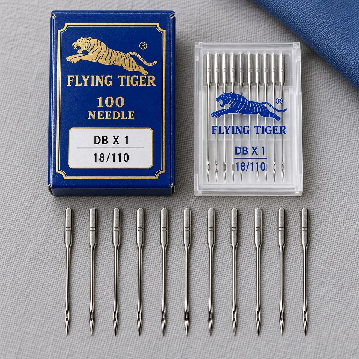 Flying Tiger DB×1 18/110 Industrial Sewing Machine Needles – 100 Needle Box