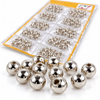 Moti No. 6 Silver Beads for Blouse, Saree, Lehenga & Embroidery – Pack of 10 Packets