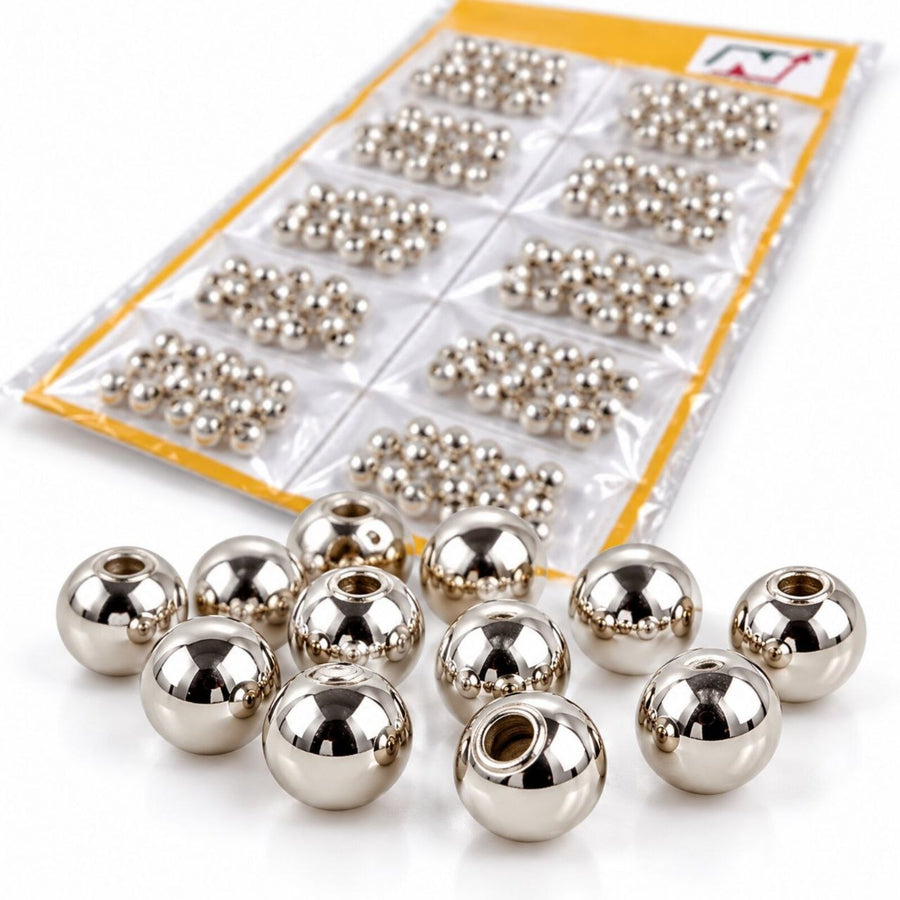 Moti No. 6 Silver Beads for Blouse, Saree, Lehenga & Embroidery – Pack of 10 Packets
