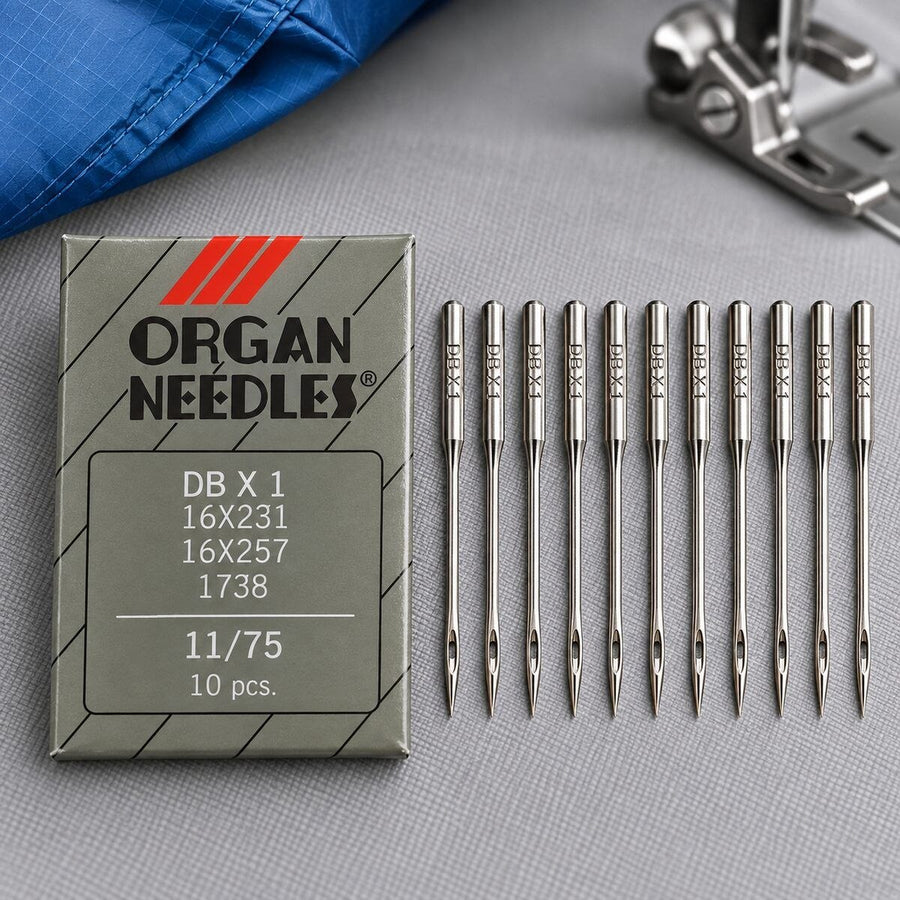 Organ DB×1 Industrial Sewing Machine Needles Size 11/75 – Pack of 10 Pieces