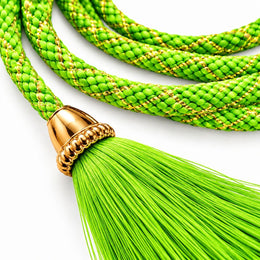 Green Blouse Latkan Dori with Tassel | Decorative Saree Blouse Tie Dori | Pack of 12