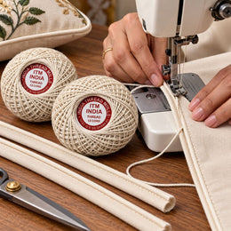 ITM India 12 Cord Cotton Thread 100g Each Pack of 4 | Crochet, Piping & Tailoring Thread