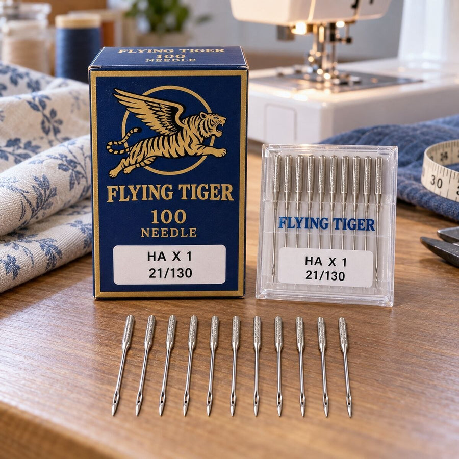 Flying Tiger HA×1 21/130 Sewing Machine Needles – 100 Needle Box