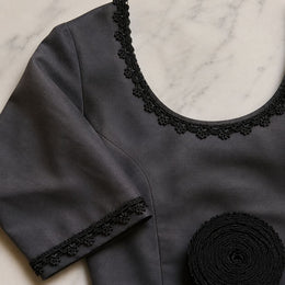 Black Decorative Floral Lace 18 Meter for Blouse, Saree, Kurti, Dress & Craft Work