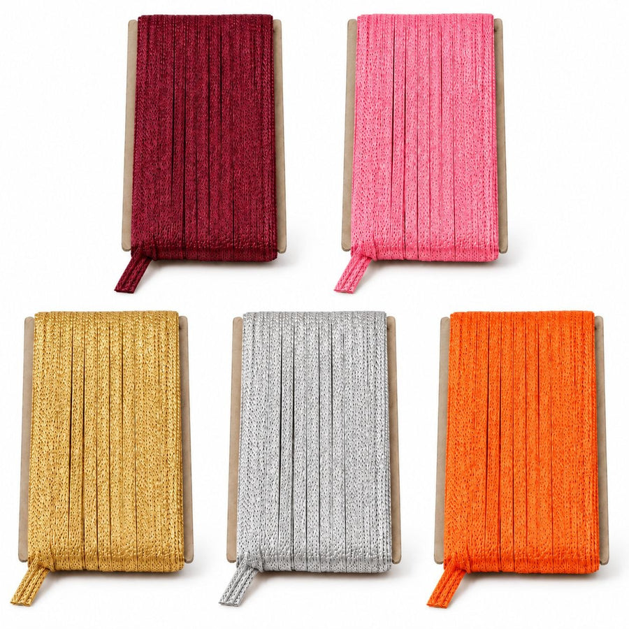 Blouse Piping Dori Pack of 5 Colours for Blouse, Saree, Kurti & Dress Stitching