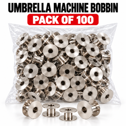 Umbrella Machine Metal Bobbin – Pack of 100 Pieces | Heavy Duty Sewing Machine Bobbins