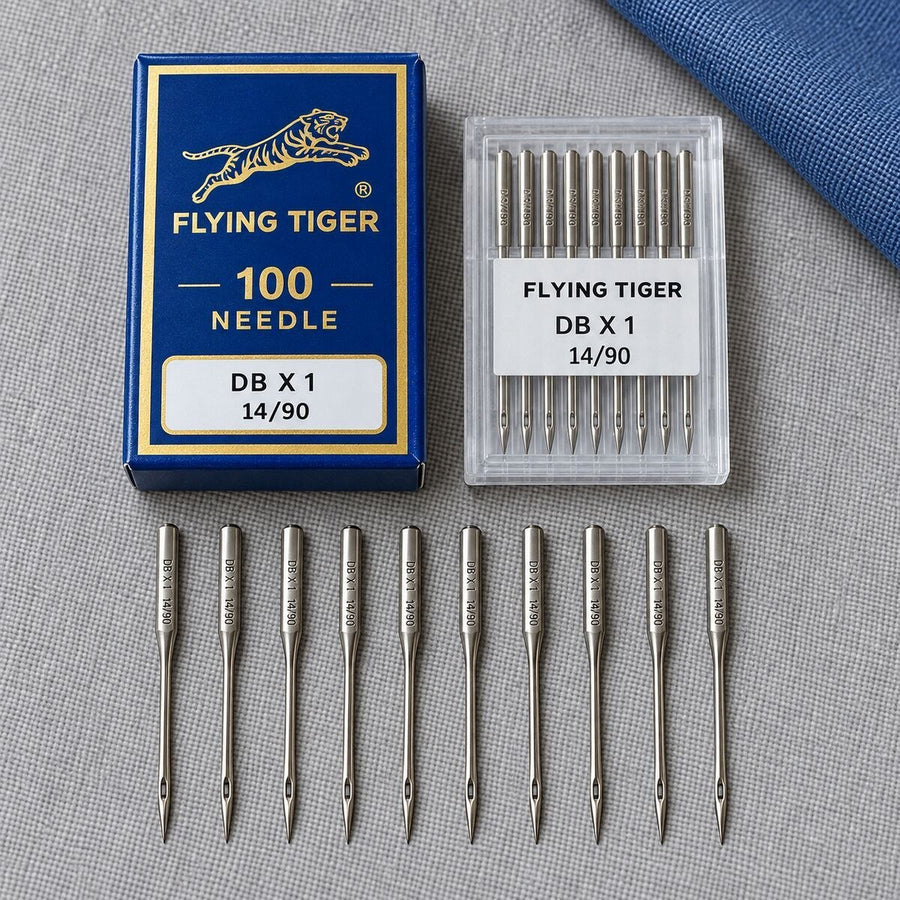 Flying Tiger DB×1 14/90 Industrial Sewing Machine Needles – 100 Needle Box