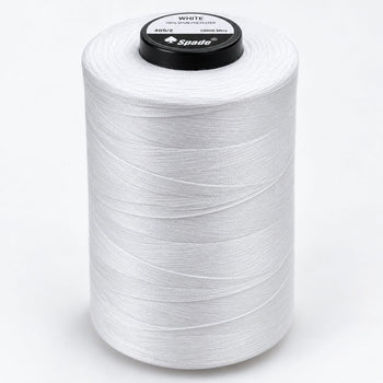 White Interlock Thread 10000 Meter Cone | Polyester Overlock Sewing Thread