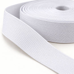 White Elastic Band 1 Inch (25.4 mm) – Stretchable Sewing Elastic for Waistband, Pajama, Skirt & Tailoring
