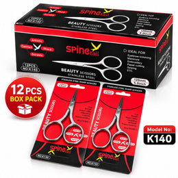 Beauty Scissors 5 Inch Stainless Steel Sharp Scissors | 120 mm | Pack of 12
