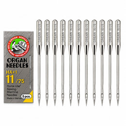 Organ HA×1 Sewing Machine Needles Size 11/75 – Pack of 5 Pieces