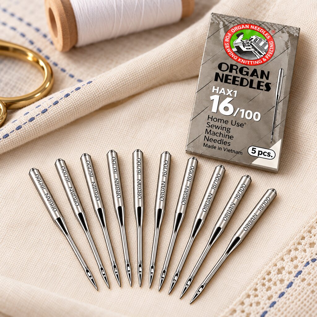 HA×1 Sewing Machine Needles Size 16/100 – Pack of 5 Pieces