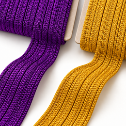 Purple & Golden Piping Dori Combo for Blouse, Saree & Lehenga – 18 Meter Each, Pack of 2