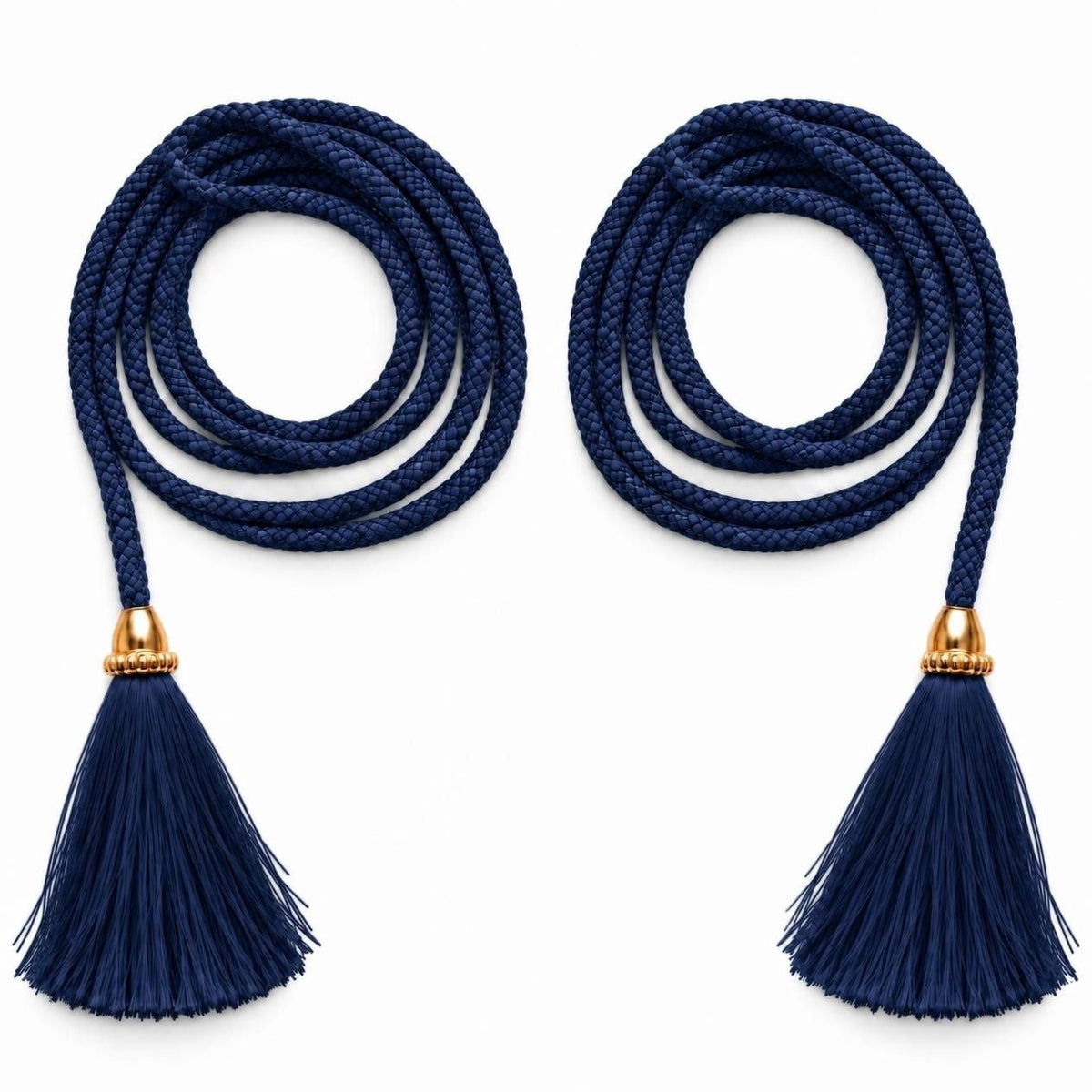 Navy Blue Blouse Dori with Tassel Latkan | Decorative Tie Cord for Blouse, Lehenga & Saree | Pack of 12