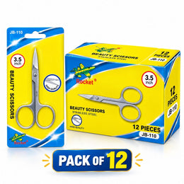 Beauty Scissors 3.5 Inch Stainless Steel Sharp Scissors | Pack of 12