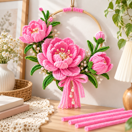 Pink Pipe Cleaner for Craft, Flower Making & DIY Decoration | 100 Pcs per Packet